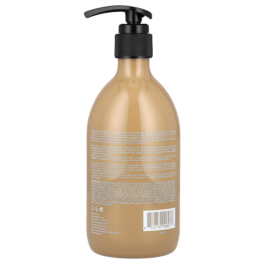 Luseta Beauty, Ямайский шампунь с черным касторовым маслом, для тонких и сухих волос, 500 мл (16,9 жидк. унц.)