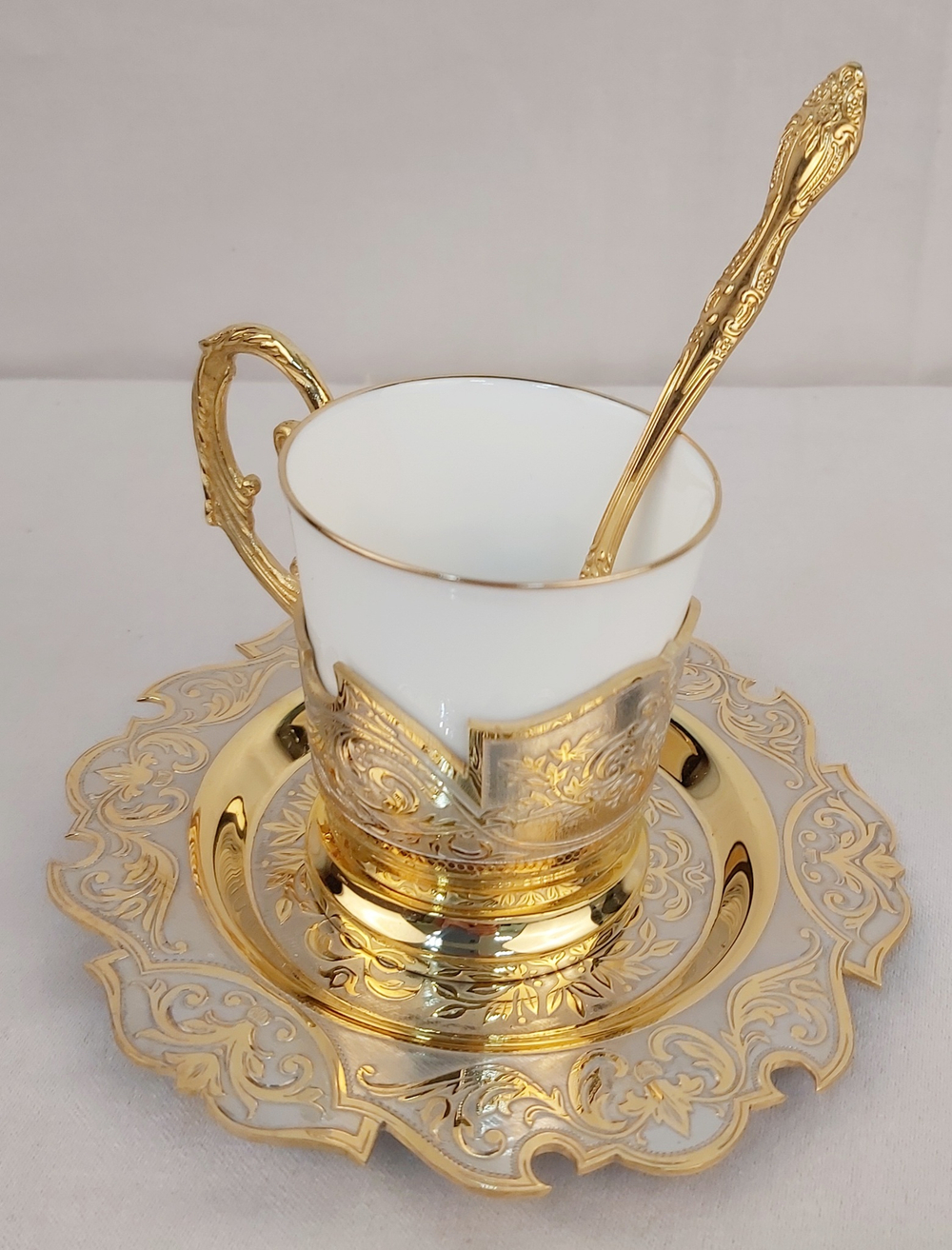 Набор кофейный на одну персону "Уральские узоры"