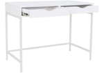 Компьютерный стол Woodville Дейл белый шелк, ножки белые