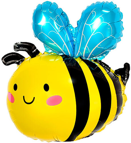 Шар с клапаном (17''/43 см) Мини-фигура, Пчела, 1 шт.