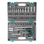 Набор инструментов, 1/2", 1/4", CrV, пластиковый кейс 94 предмета Stels