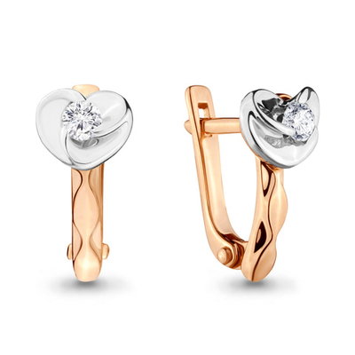 942147к Серьги из Золота с бриллиантами