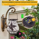 фонарики садовые на солнечных батареях подвесной Колибри-дизайн Солнечный уличный фонарь, 1 шт
