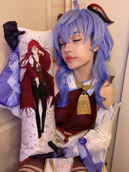 Мини дакимакура Грелль Сатклифф из Темный дворецкий арт. M0792, 60х20 см