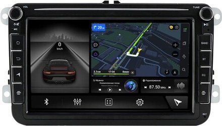 Магнитола Volkswagen T5, T6, Tiguan, Passat, Polo, Jetta, Amarok, Golf и др., Skoda Fabia, Rapid - Canbox (кнопки и крутилки) Android 10, ТОП процессор, Carplay, 4G SIM-слот