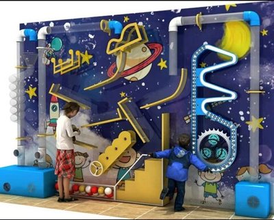 Интерактивная стена с пневмолабиринтом длина 3,6 м