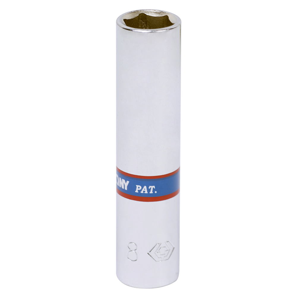 Головка торцевая глубокая шестигранная 1/4&quot;, 8 мм KING TONY 223508M