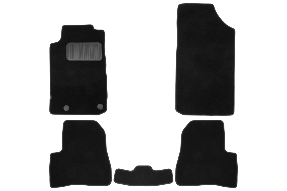 Коврики в салон для PEUGEOT 206 1998-2012, седан, хэтчбек, 5 шт. (текстиль) KLEVER03380122110KH