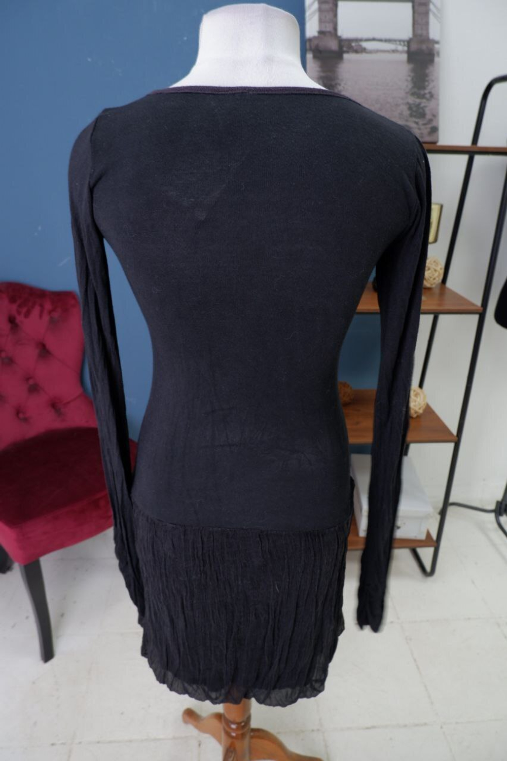 Платье комбинированное 48 размер