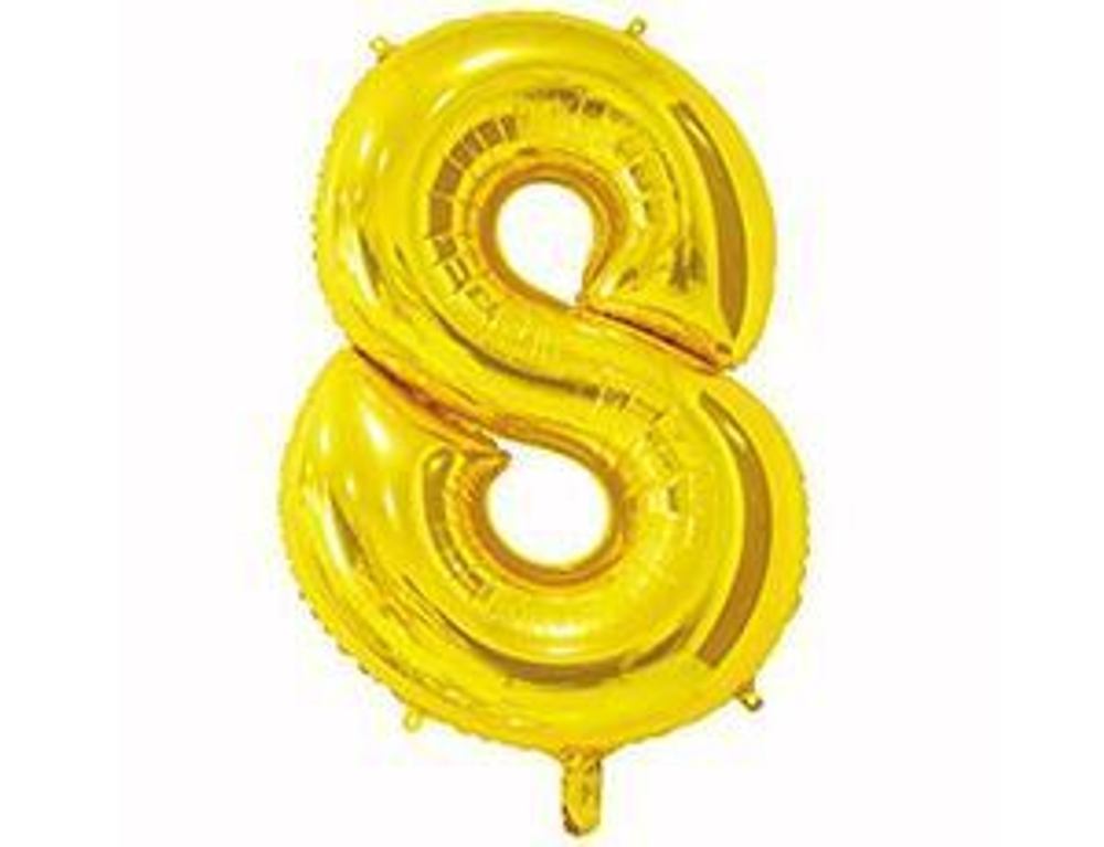К ЦИФРА 8  26" Золото 60 см.