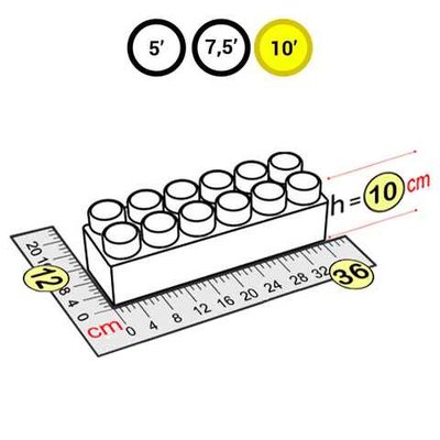 Элемент желтый для GigaBloks