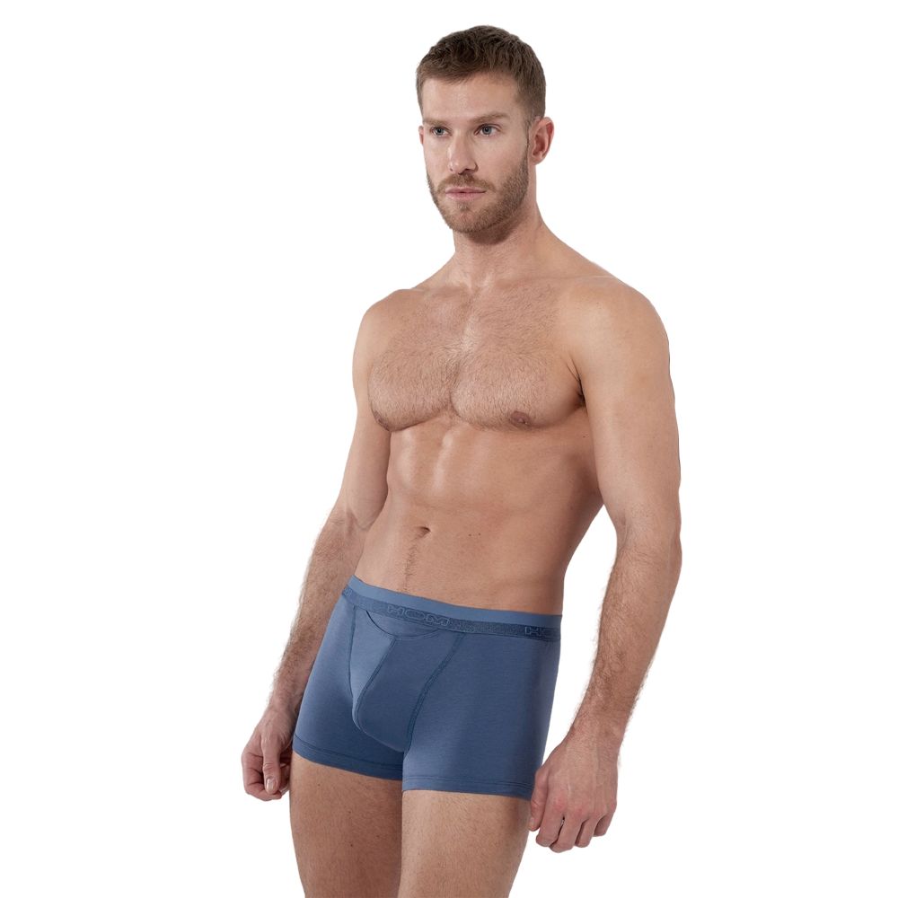 Мужские трусы боксеры голубые HOM HO1 35-9520-0054