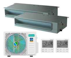 Мульти сплит-система Hisense канального типа 2х ADT-09UX4RBL8 / AMW2-18U4RXC