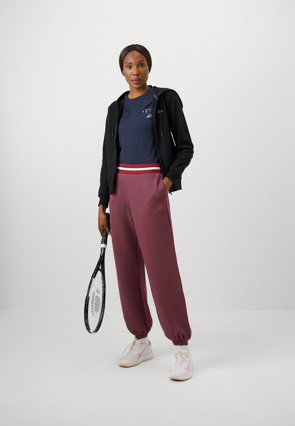 Lacoste Толстовка на молнии - Чёрный (L0641G01C-Q11)