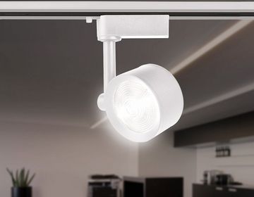Трековый однофазный светодиодный светильник GL6388 WH белый LED 7W 4200K 24° Ambrella