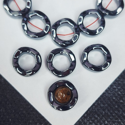 Бусины гематит, рамка для бусины, 12×4мм, штучно