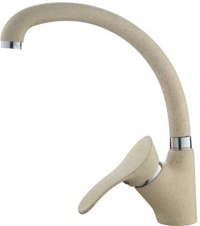 смеситель кухня LEDEME картридж д.40мм цвет ,бежевый матовый  L4101K