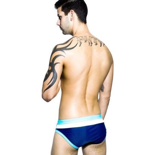 Мужские плавки брифы синие Andrew Christian Swim Brief 7593