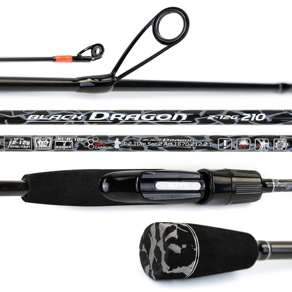 Спиннинг штекерный Dayo Black Dragon C.W. (2.1м)