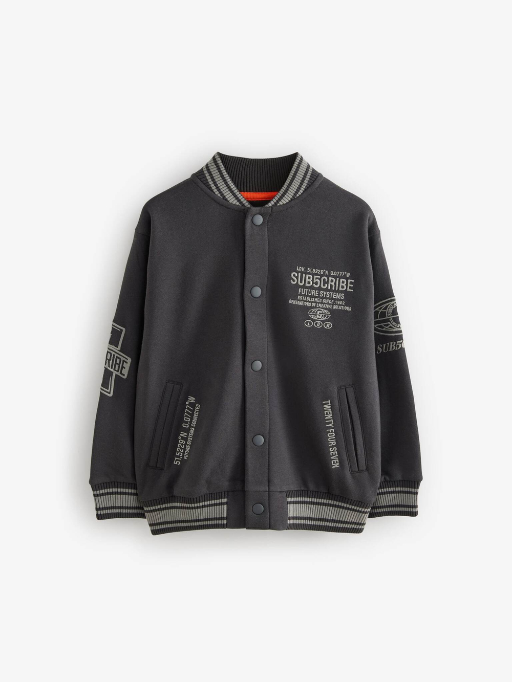 Бомбер для мальчика Next 784-411, Черный