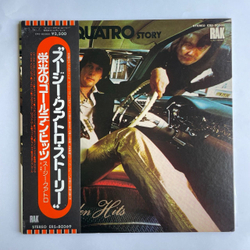 Винтажная виниловая пластинка LP The Suzi Quatro Story Golden Hits (Japan 1975) (Obi) I May Be Too Young