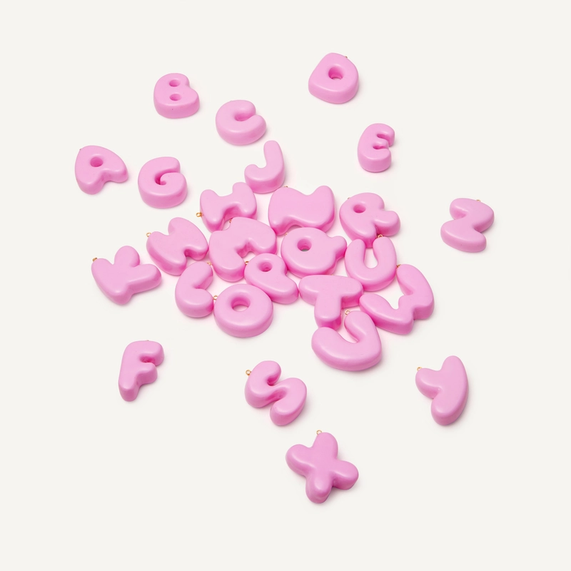 Брелок Твоя Сердечная Буква – Желто-розовый