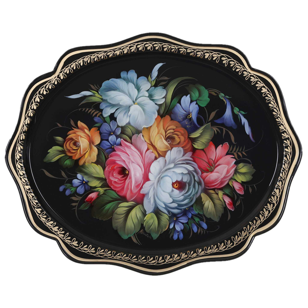 Zhostovo metal tray A15D070425155
