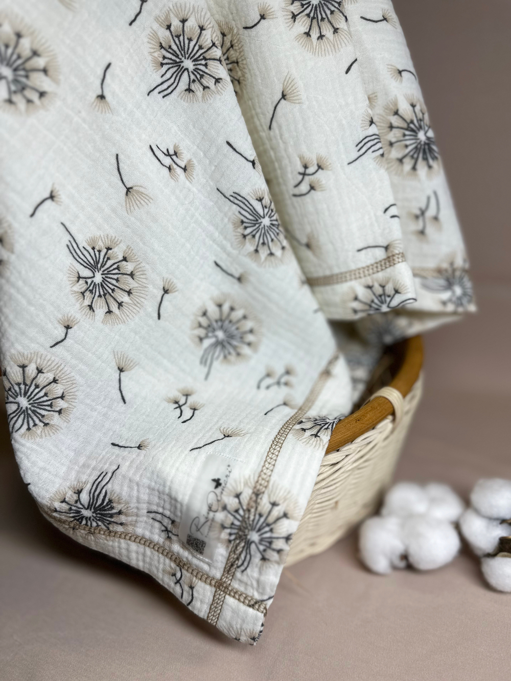 Муслиновая пеленка Летящие Мечты 90*130 (+/-5см)