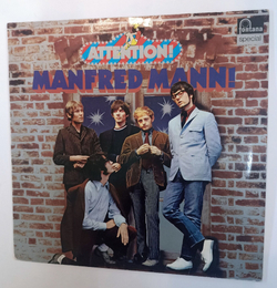 Винтажная виниловая пластинка LP Manfred Mann Attention Manfred Mann (Germany 1973)