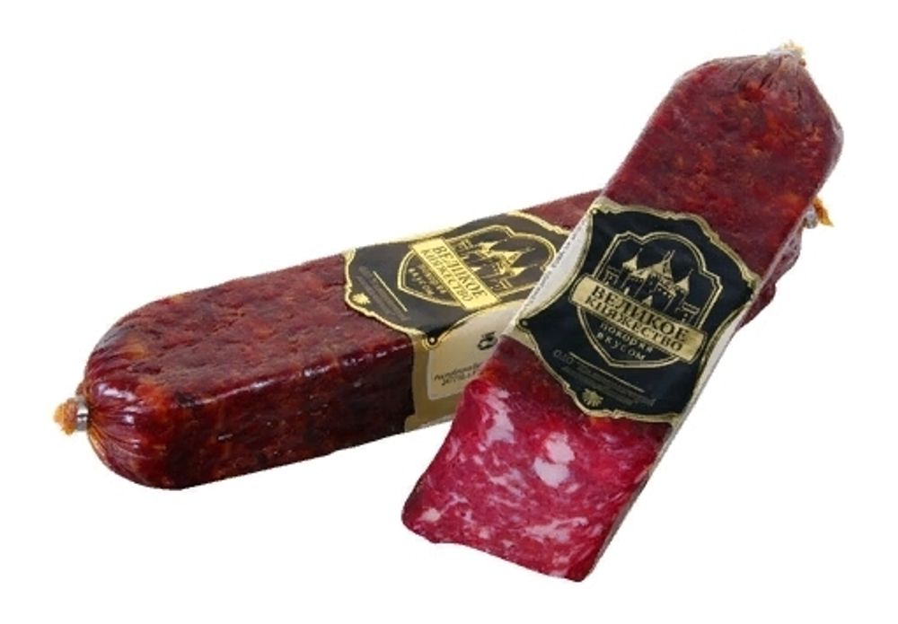 Колбаса сыровяленая "Закуска Дедовская" Калинковичи - купить с доставкой по Москве и области