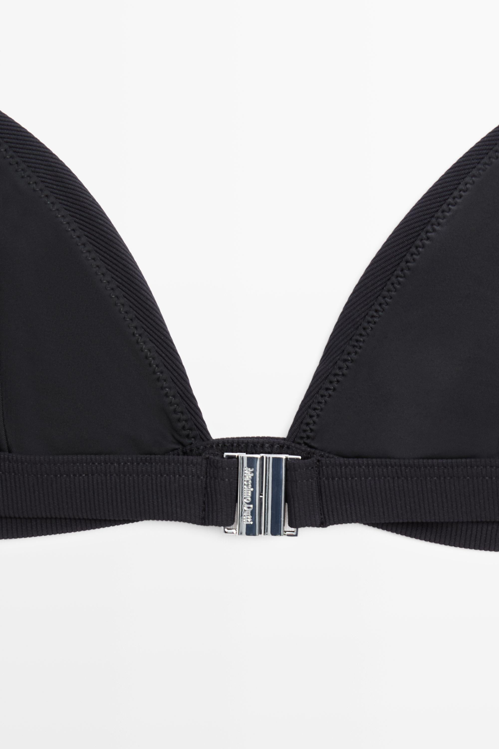 Massimo Dutti Топ бикини с треугольными чашками, черный