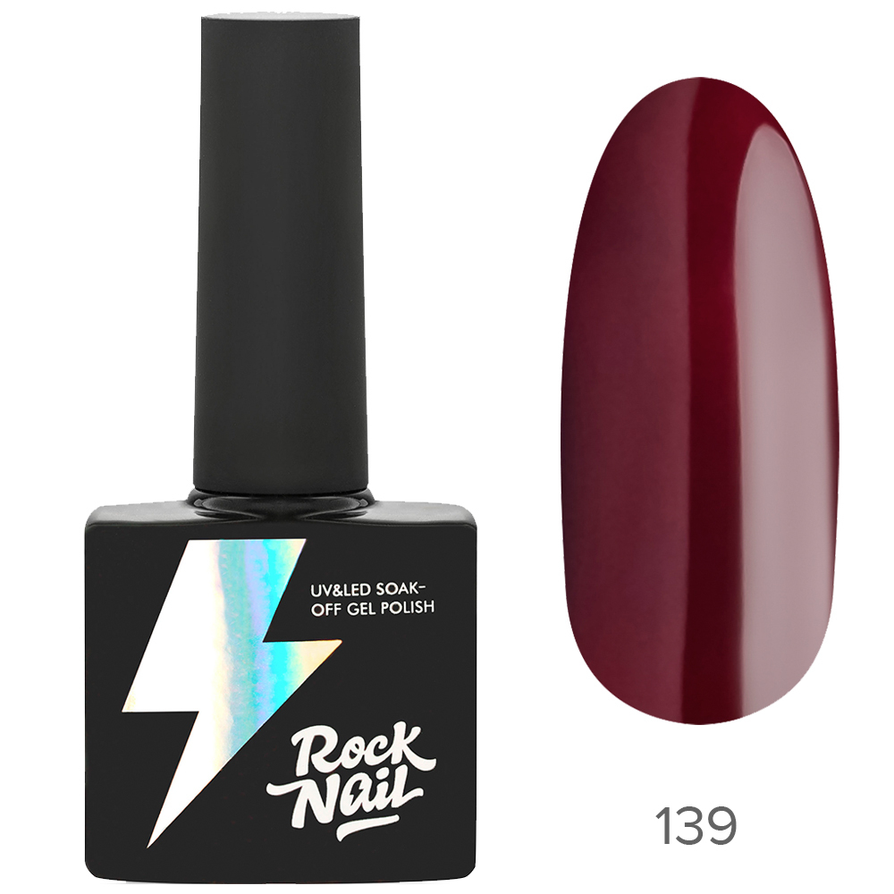 Гель-лак RockNail Basic 139 Mama Cherry, 10мл.