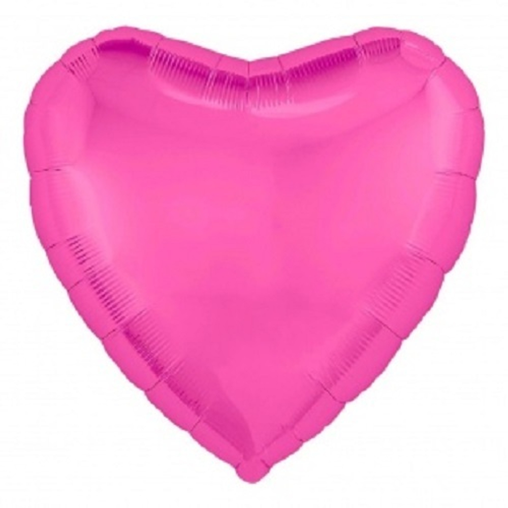 Р Б/РИС СЕРДЦЕ 18" Металлик Pink Peony