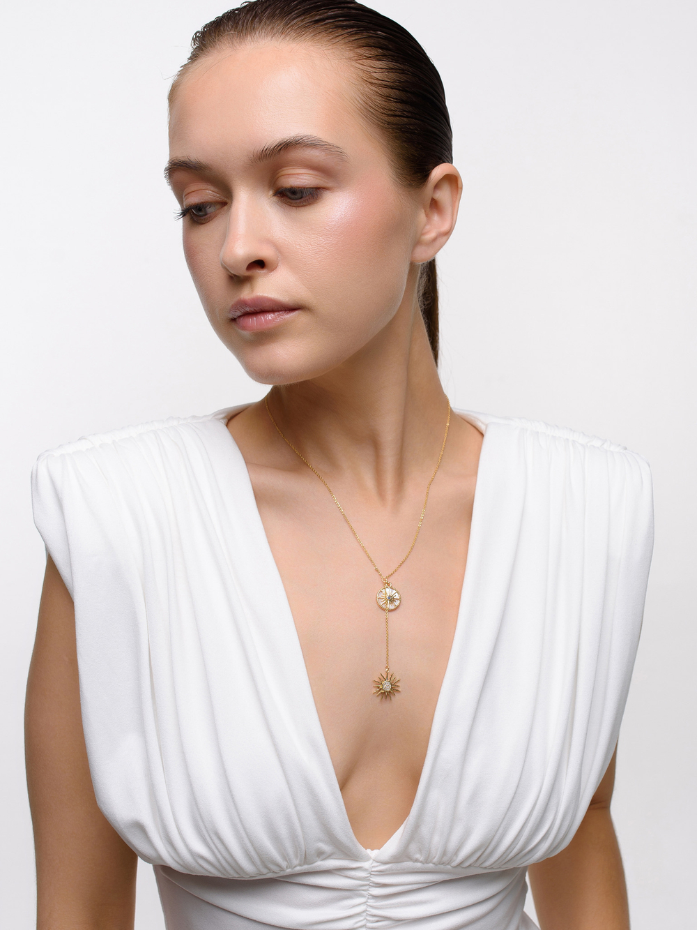 Сотуар "Crystal Sun White" с перламутром Gold