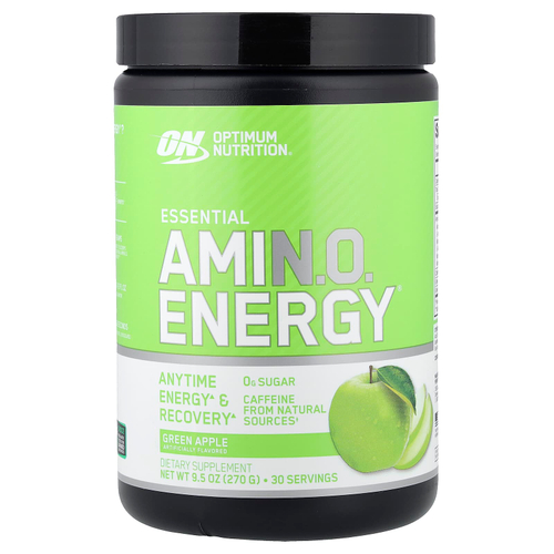 Optimum Nutrition, Незаменимые Amin.O. Energy®, зеленое яблоко, 270 г (9,5 унции)