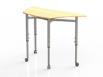 Стол ученический трансформер Трапеция-Волна