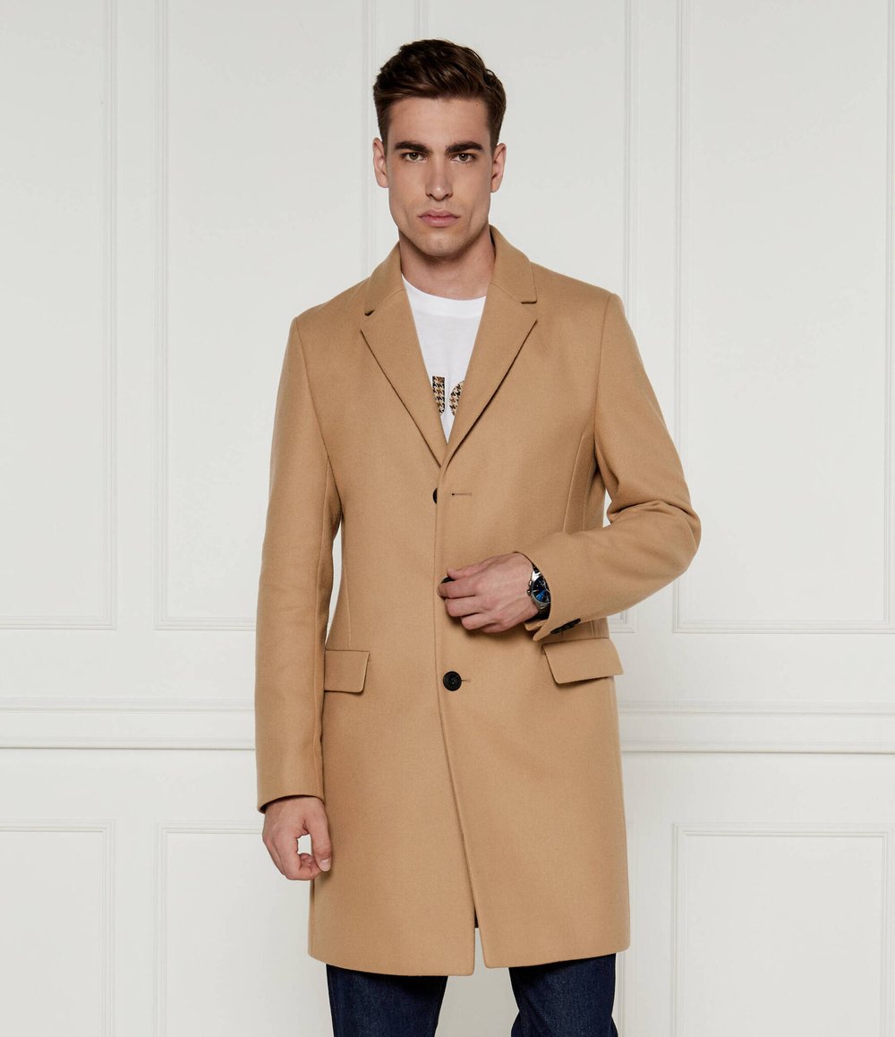 Хлопковое пальто migor 2441 HUGO - бежевый(50528793)