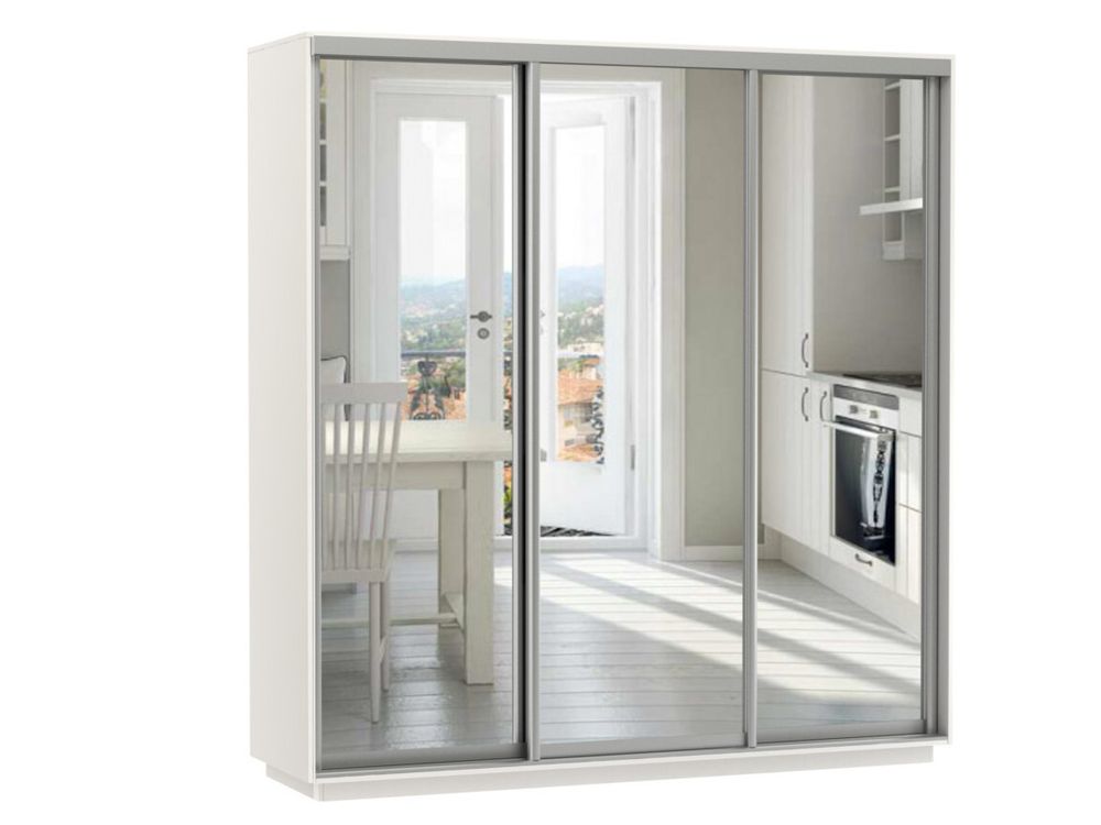 Шкаф-купе "Экспресс Экспенс Трио" (Белый снег) 2400х2100х450, МК Е1, г.Белореченск