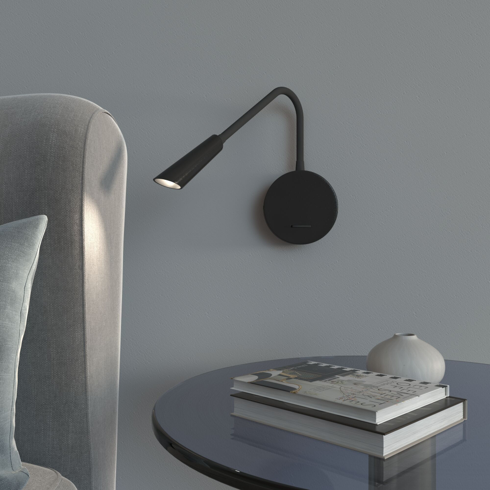 Настенный светильник Elektrostandard Stem 40120/LED черный