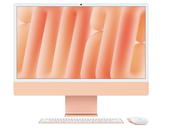 Apple iMac 24" Retina 4,5K, M4 2024 (8C CPU, 8C GPU), 16 Гб, SSD 512 Гб, оранжевый