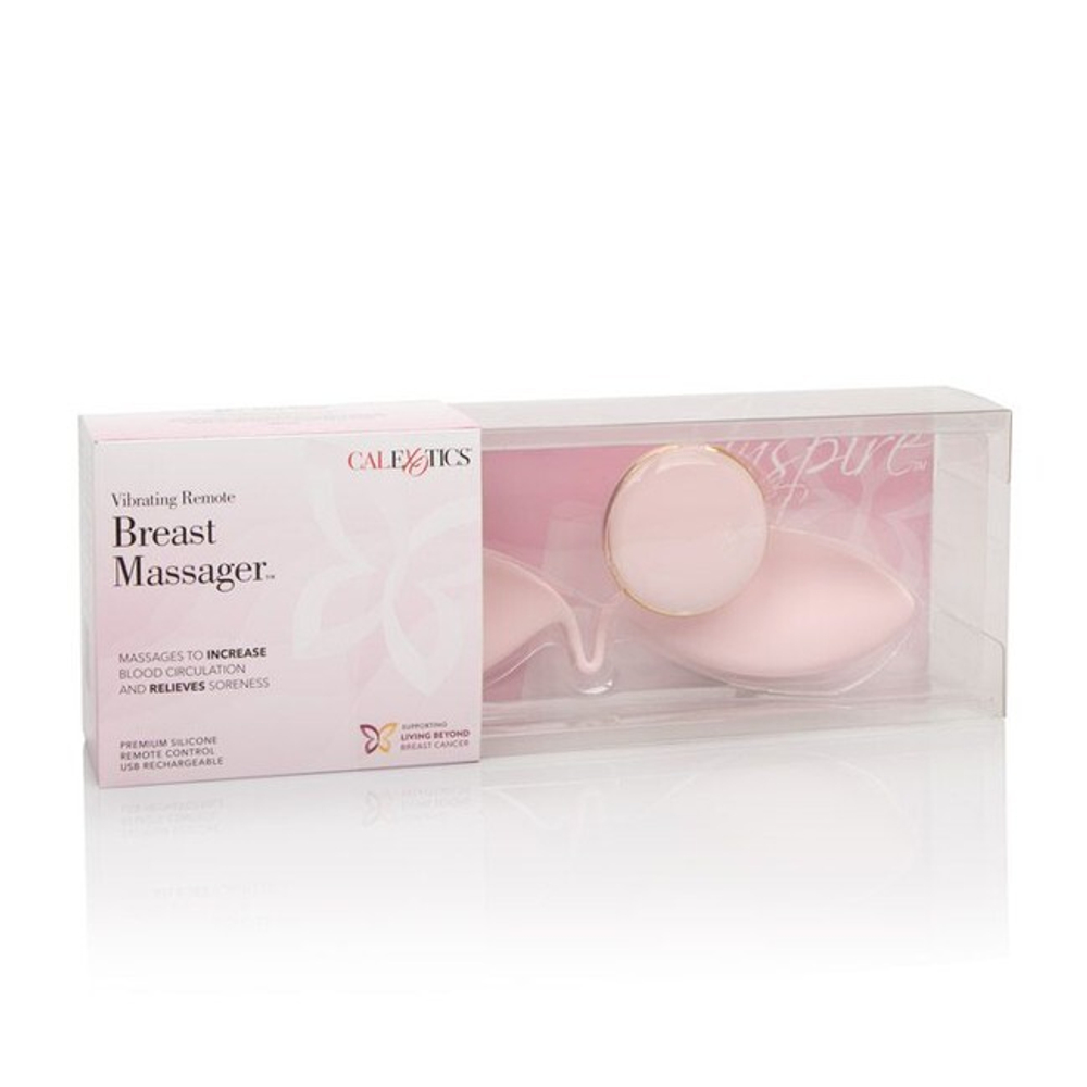 Вибромассажер для груди Inspire Vibrating Remote Breast Massager (Цвет: розовый)