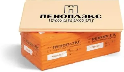 1 шт. Экструзионный пенополистирол XPS ПЕНОПЛЭКС КОМФОРТ 1185х585х40 мм