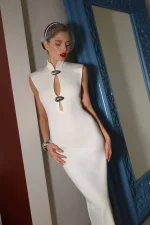 Платье миди "Гретта", Белый