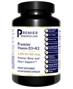 Vitamin D3+K2 30 capsules Premier Research Labs