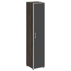 Yalta Шкаф узкий LT.SU-1.10 R (R) black Дуб Мали/Стекло Black 400*450*1987