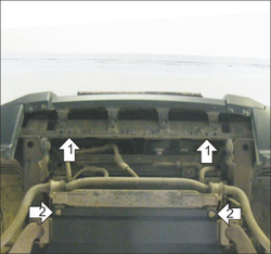 Защита Радиатора. 2 мм, Сталь. для Mitsubishi Pajero IV 2012-2020, Motodor.71304