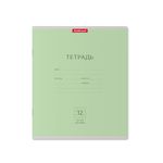 Тетрадь 12л, косая линия, Erich Krause Классика зелёная