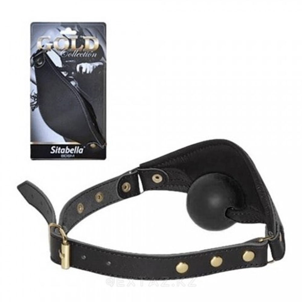 Кляп из натуральной кожи Sitabella Gold Collection