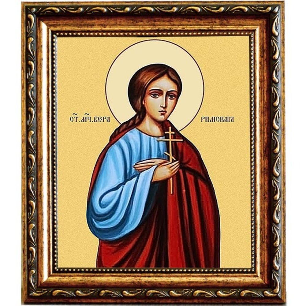 Вера Римская Святая мученица. Икона на холсте.