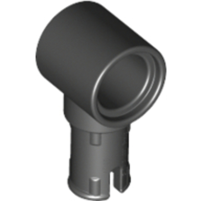 Lego Штифт с продольными выступами трения и отверстием под штифт (черный) 15100 / 6073231 / 6282140